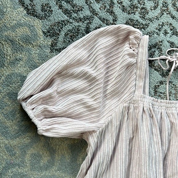 Free People Raquel Corduroy Top Dusty Pink Medium - Picture 3 of 10